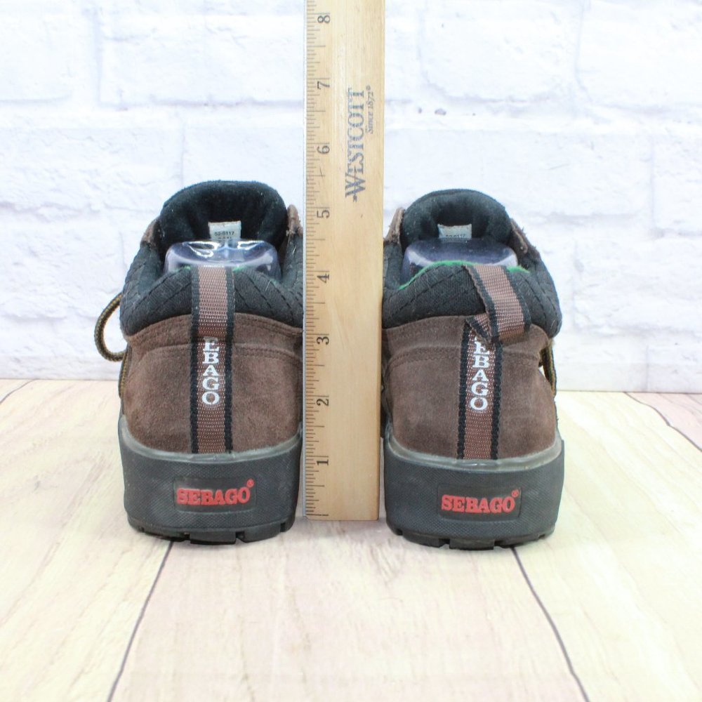Sebago Brown Leather Waterproof Outdoor Work Hike Tie Boots Size 8.5 M - Picture 8 of 9